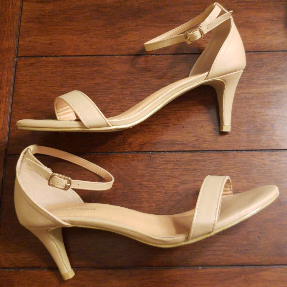 Kitten Heel Strap Sandal